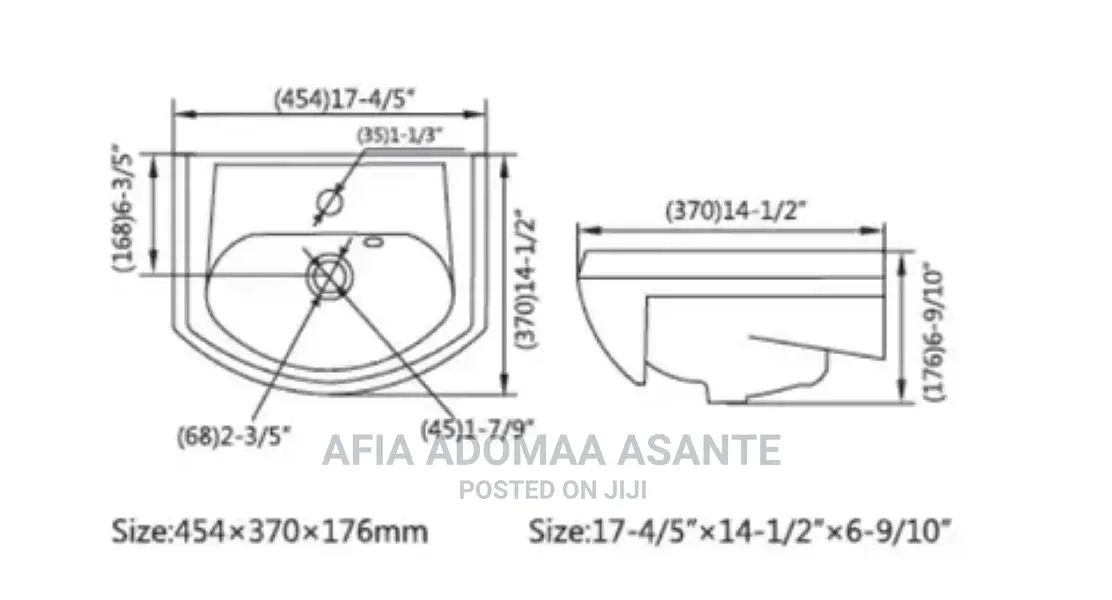 Hung Wash Hand Basin Set
