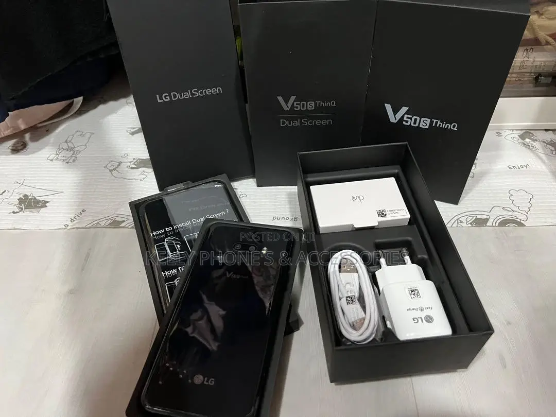New LG V50S ThinQ 5G 128 GB Black