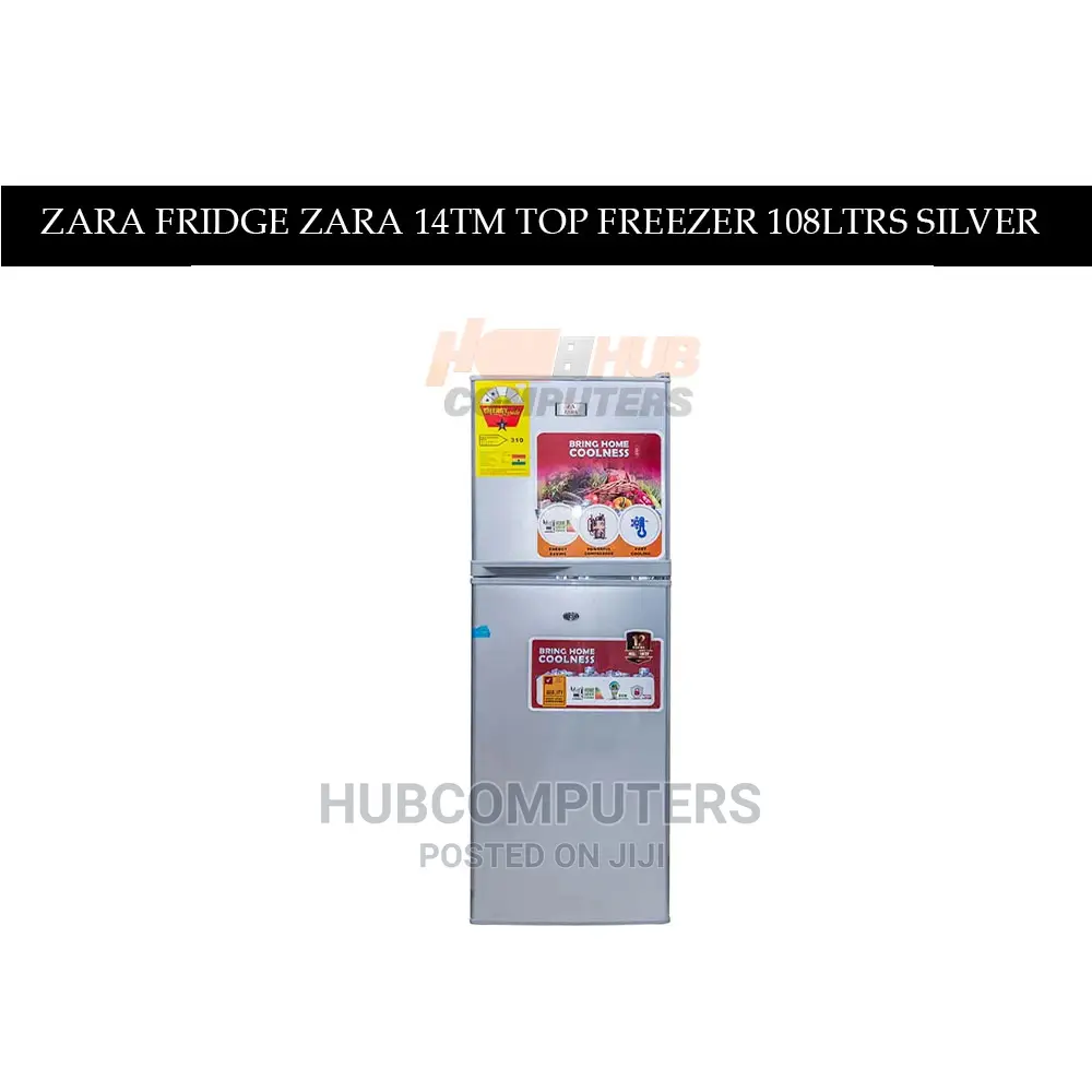 ZARA Fridge ZARA 14tm Top Freezer 108ltrs Silver