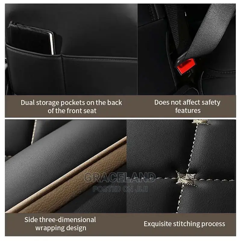 Original Leather Car Seat Cover Set Universal Vehicle Seat