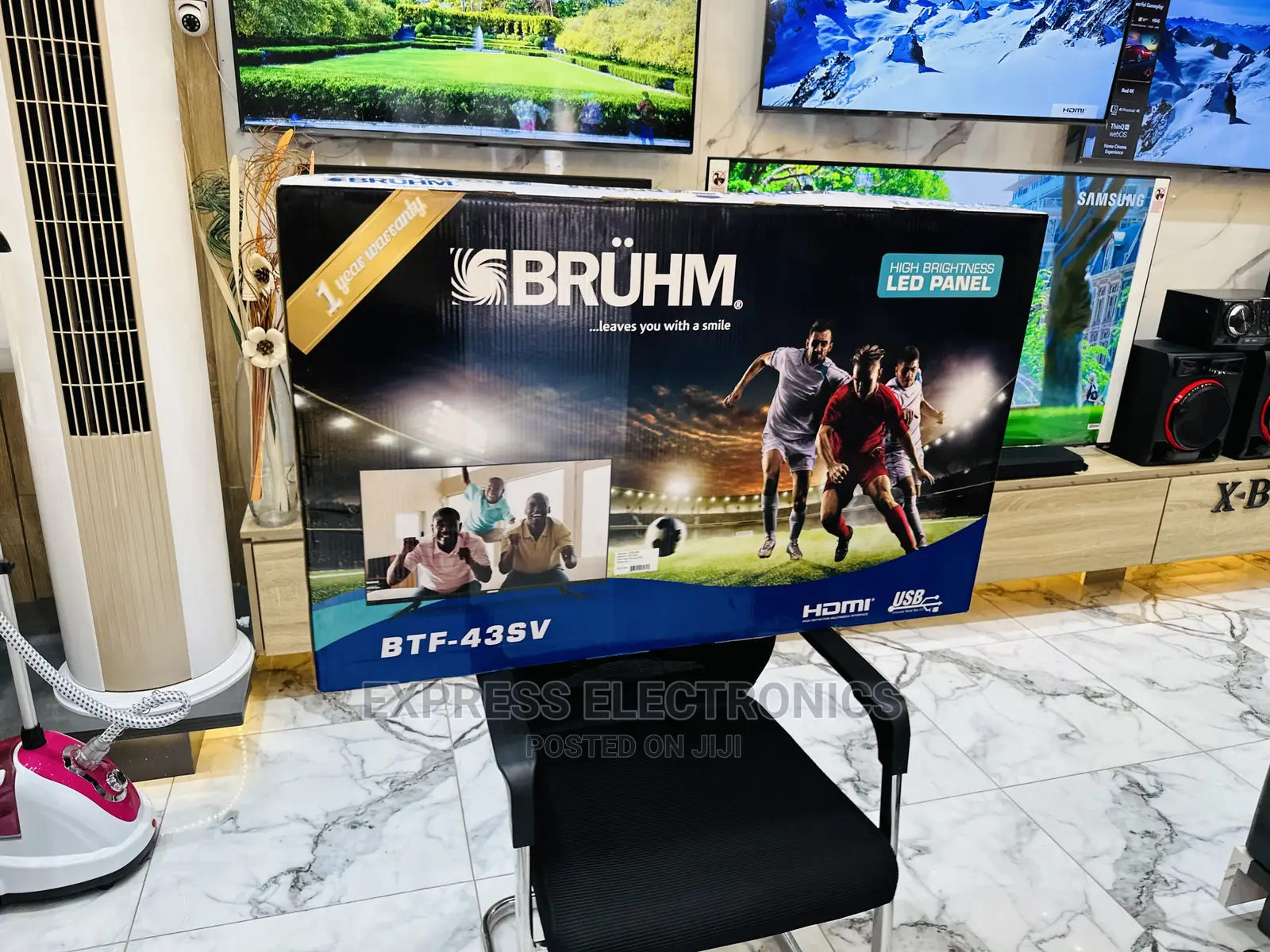 Perfect  and Stylish Design FHD Smart Bruhm 43”Tv