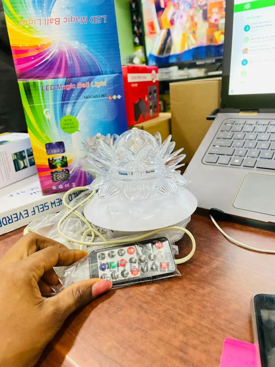 LED Crystal Magic Ball Light