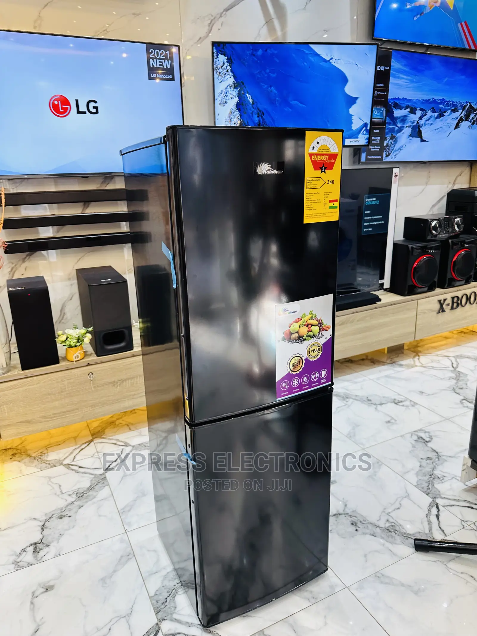 Authentic New Double Door Fridge Rainbow Rf-200b