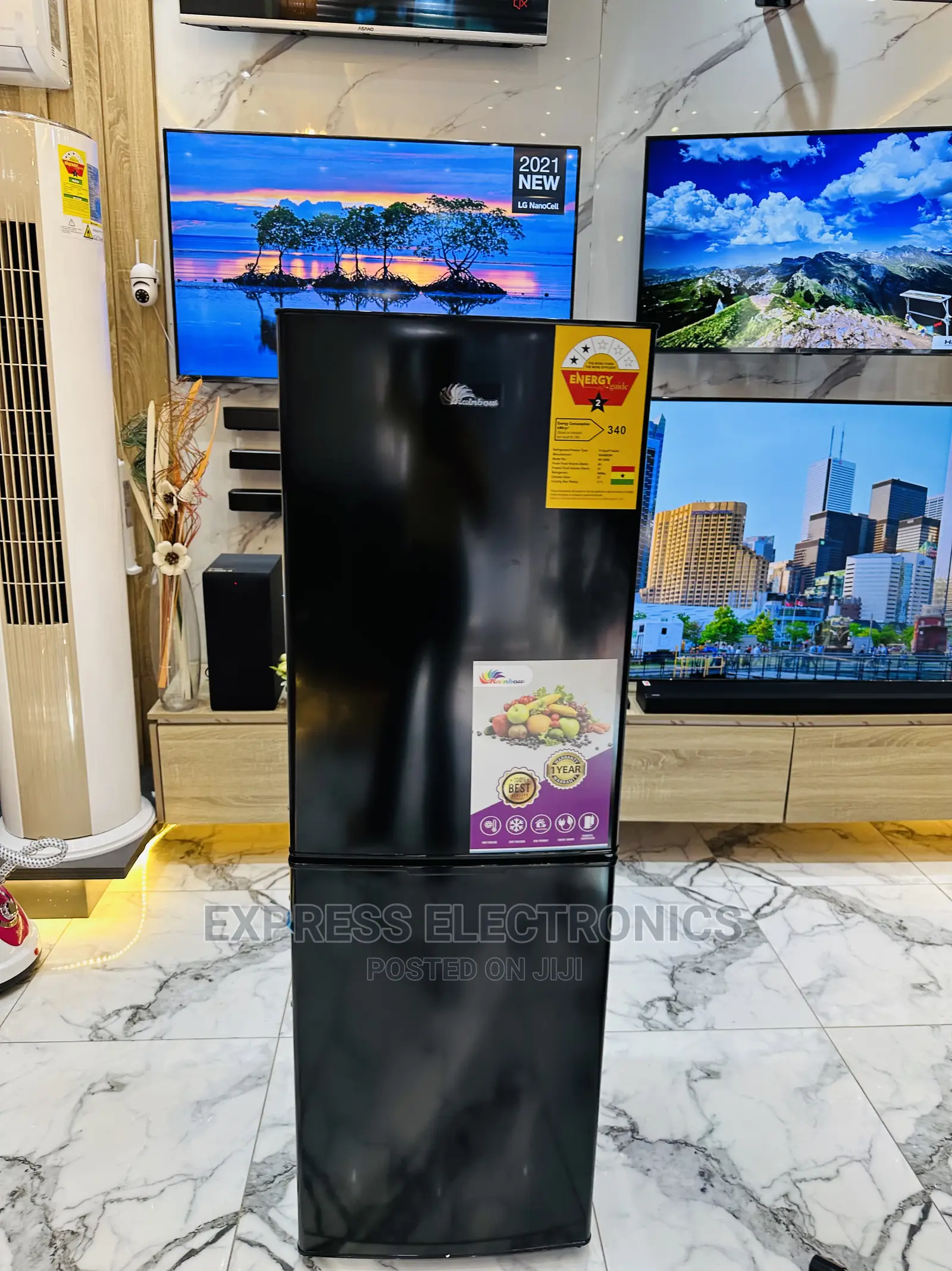 Friendly Budget Double Door Fridge Rainbow Rf-200b