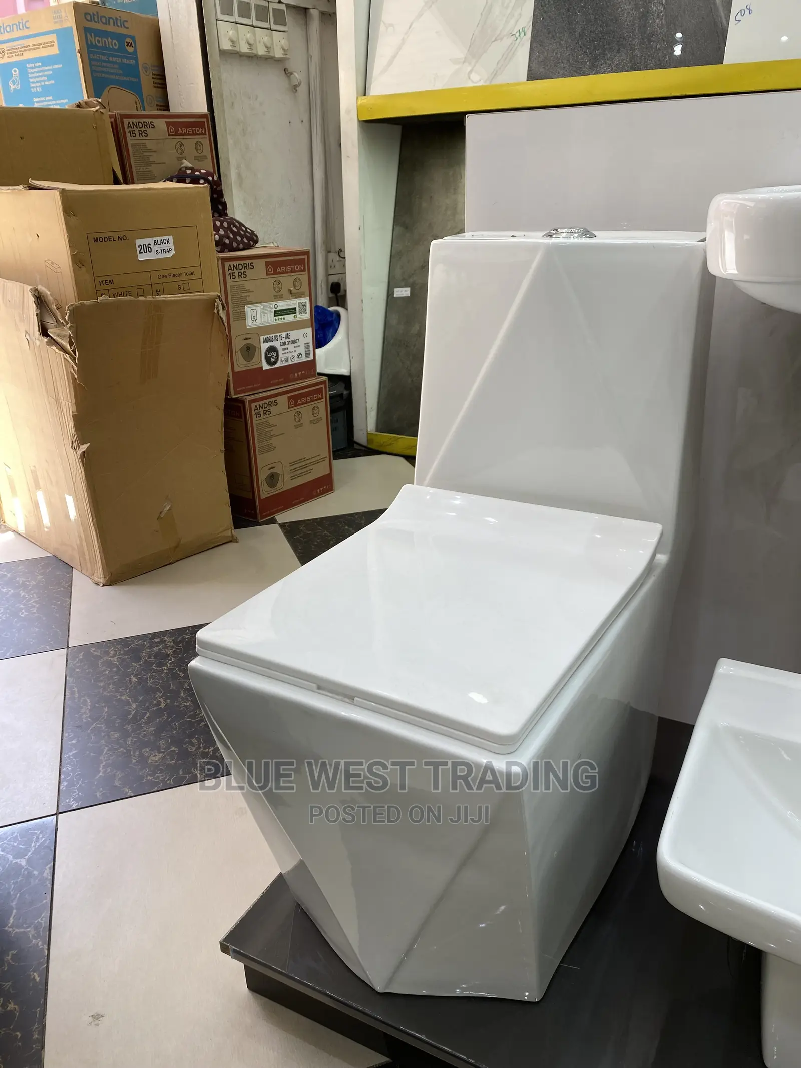 Water Closet - One Piece Water Closet - Diamond Shaped WC