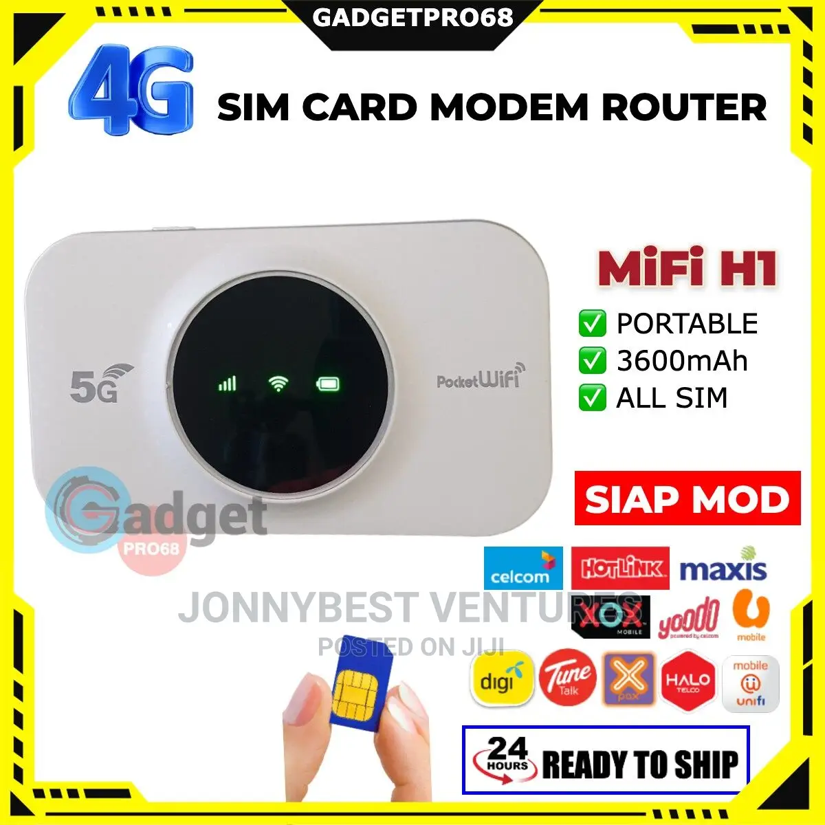 5G Universal Pocket Wifi 300mbps Mifi