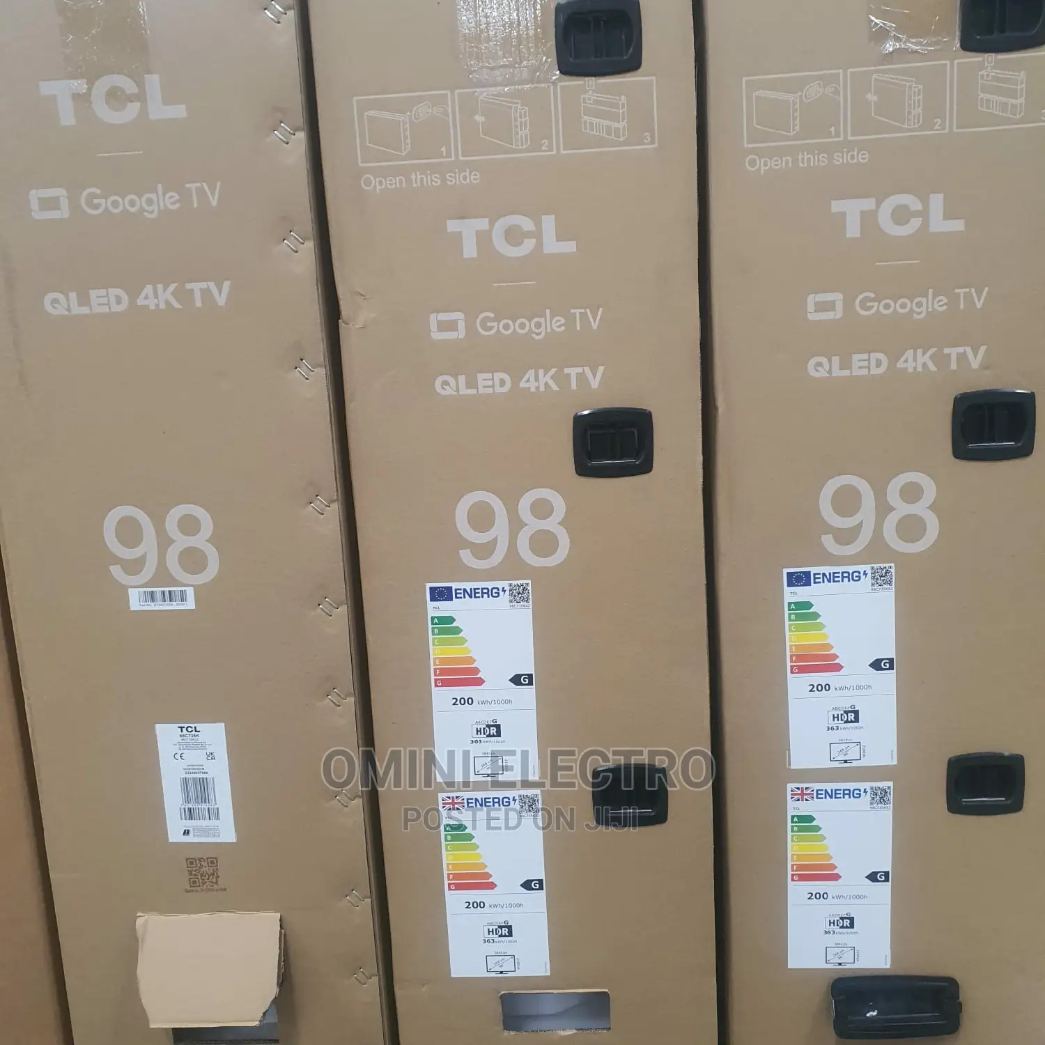 Brand New TCL 98" Mini Qled Uhd Android Google Tv With Voice C