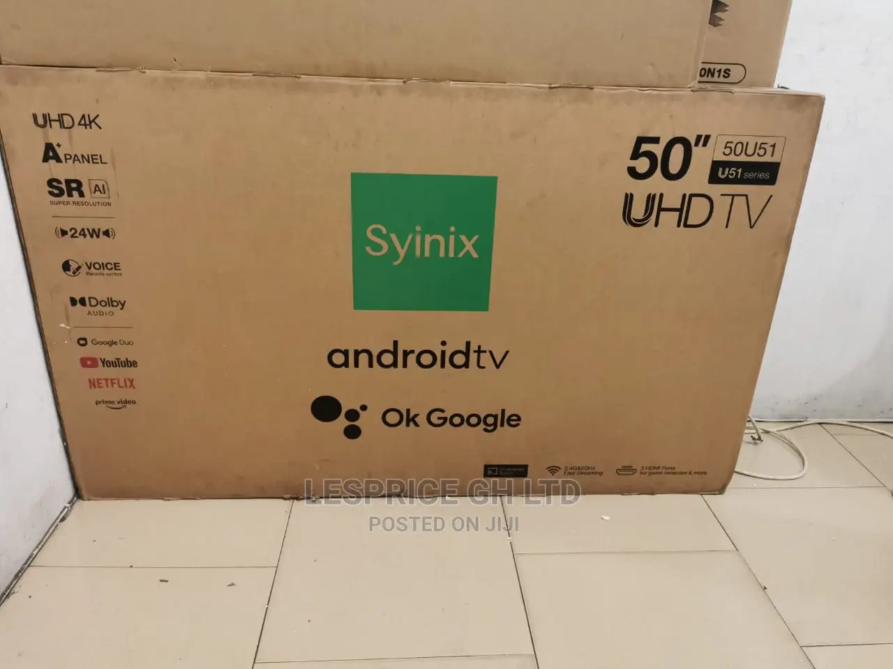 Perfect New Syinix 50 Smart Android UHD Tv