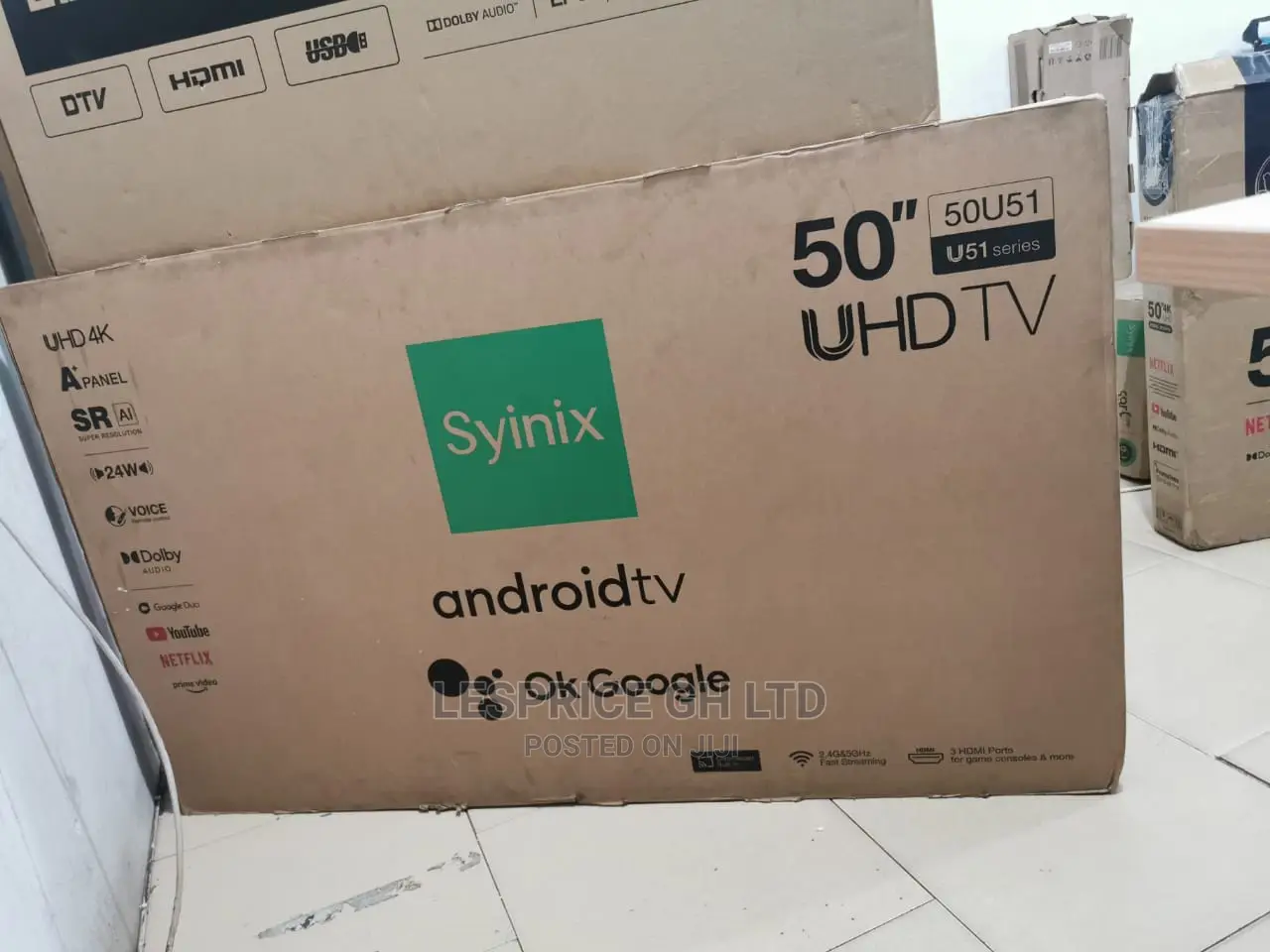 Superb Syinix 50 Smart Android UHD Tv