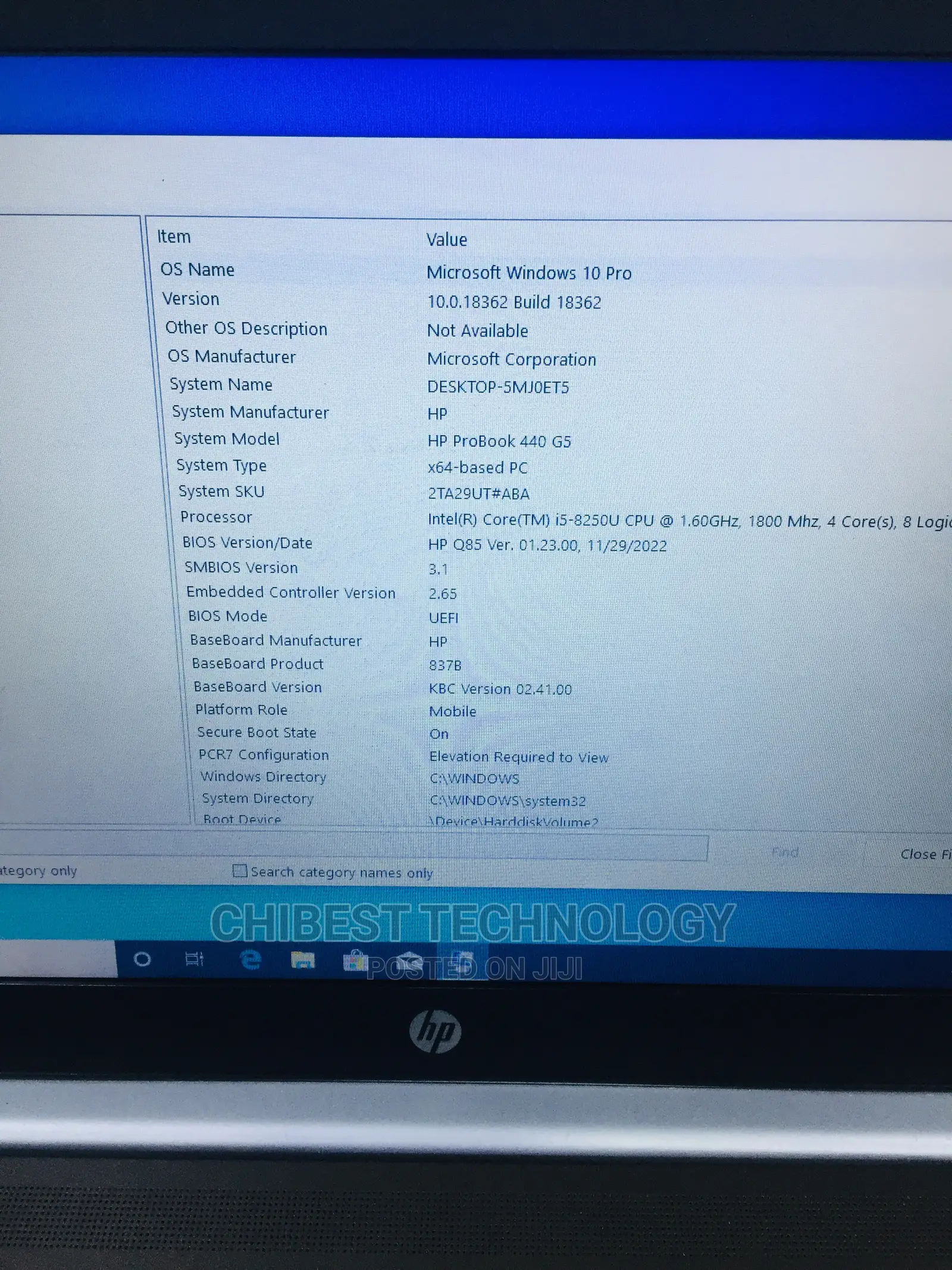 Laptop HP ProBook 440 G5 8GB Intel Core I5 HDD 500GB