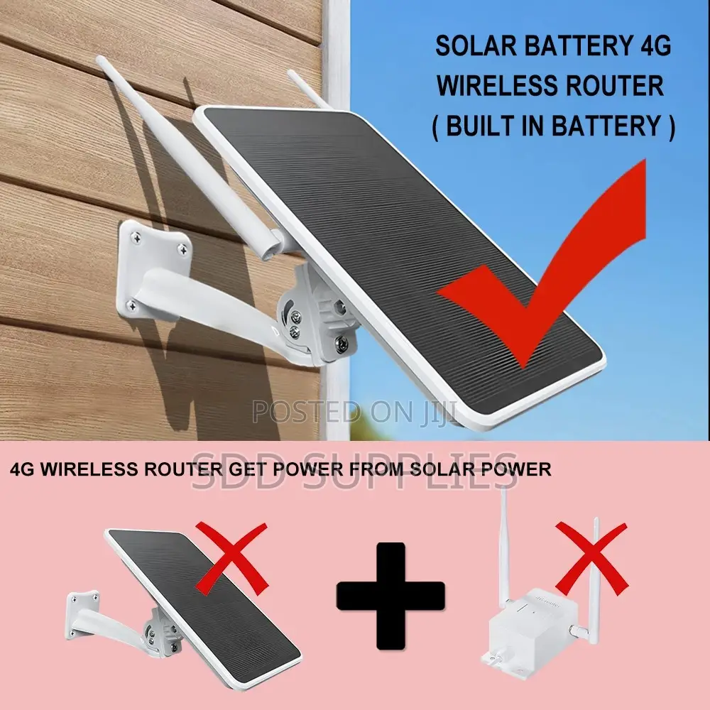 IP66 Waterproof Battery Solar Panel 4G Router