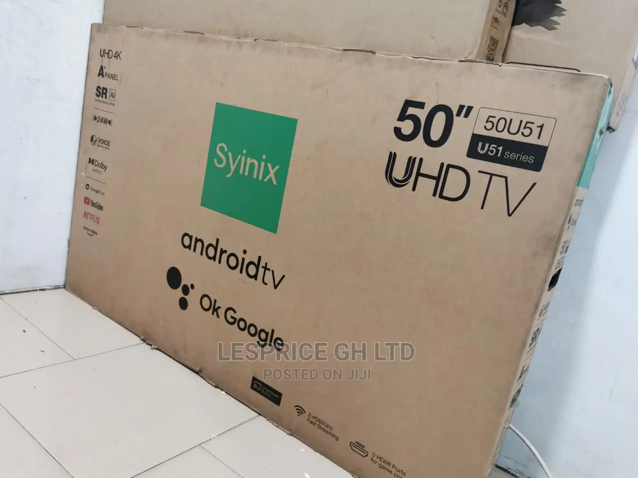 Get the New Syinix 50 Smart Android UHD Tv