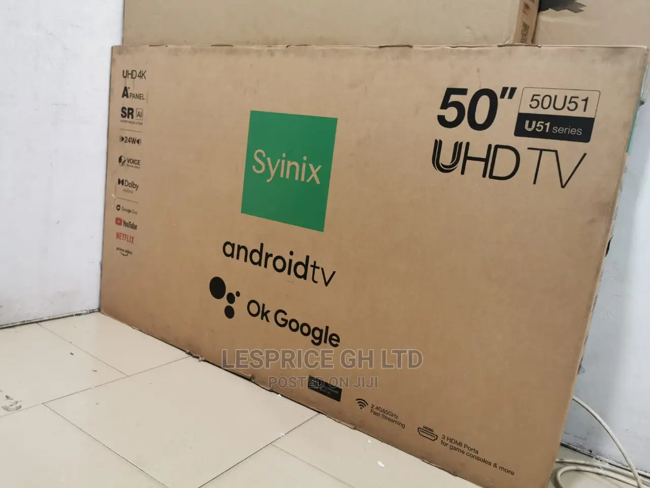 Quality New Syinix 50 Smart Android UHD Tv
