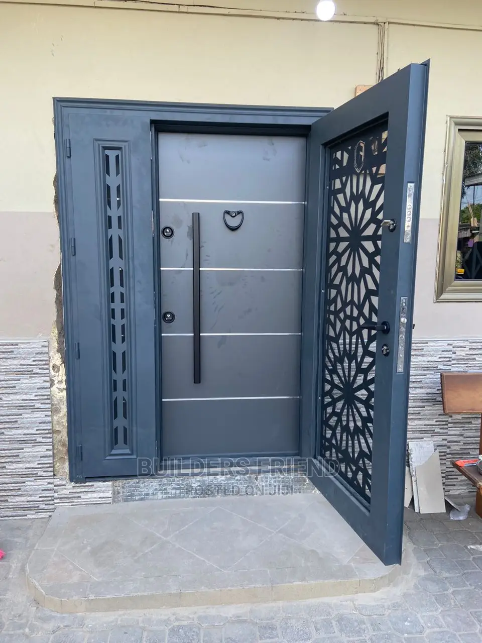 New One Half Turkish Heavyduty Security Door Complete