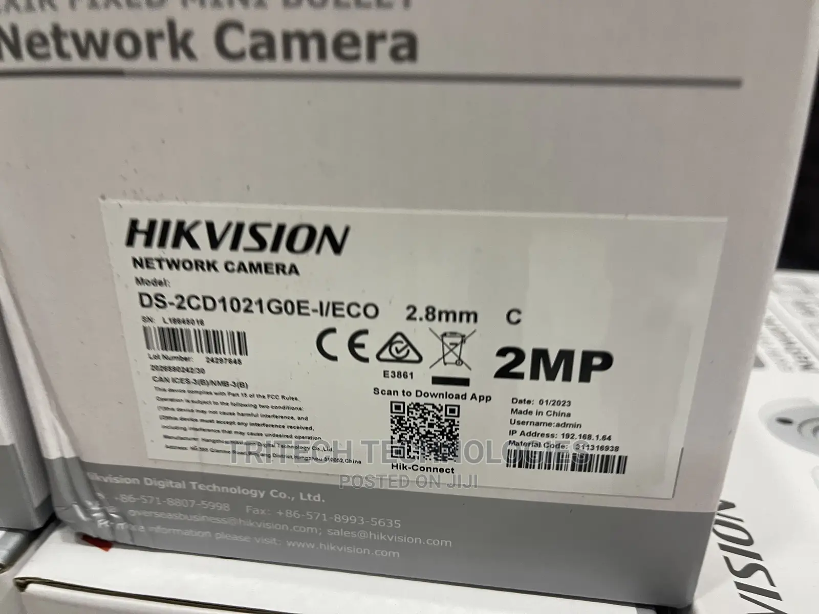 Hikvision 2mp IP Outdoor Camera Ds-2cd1021-1