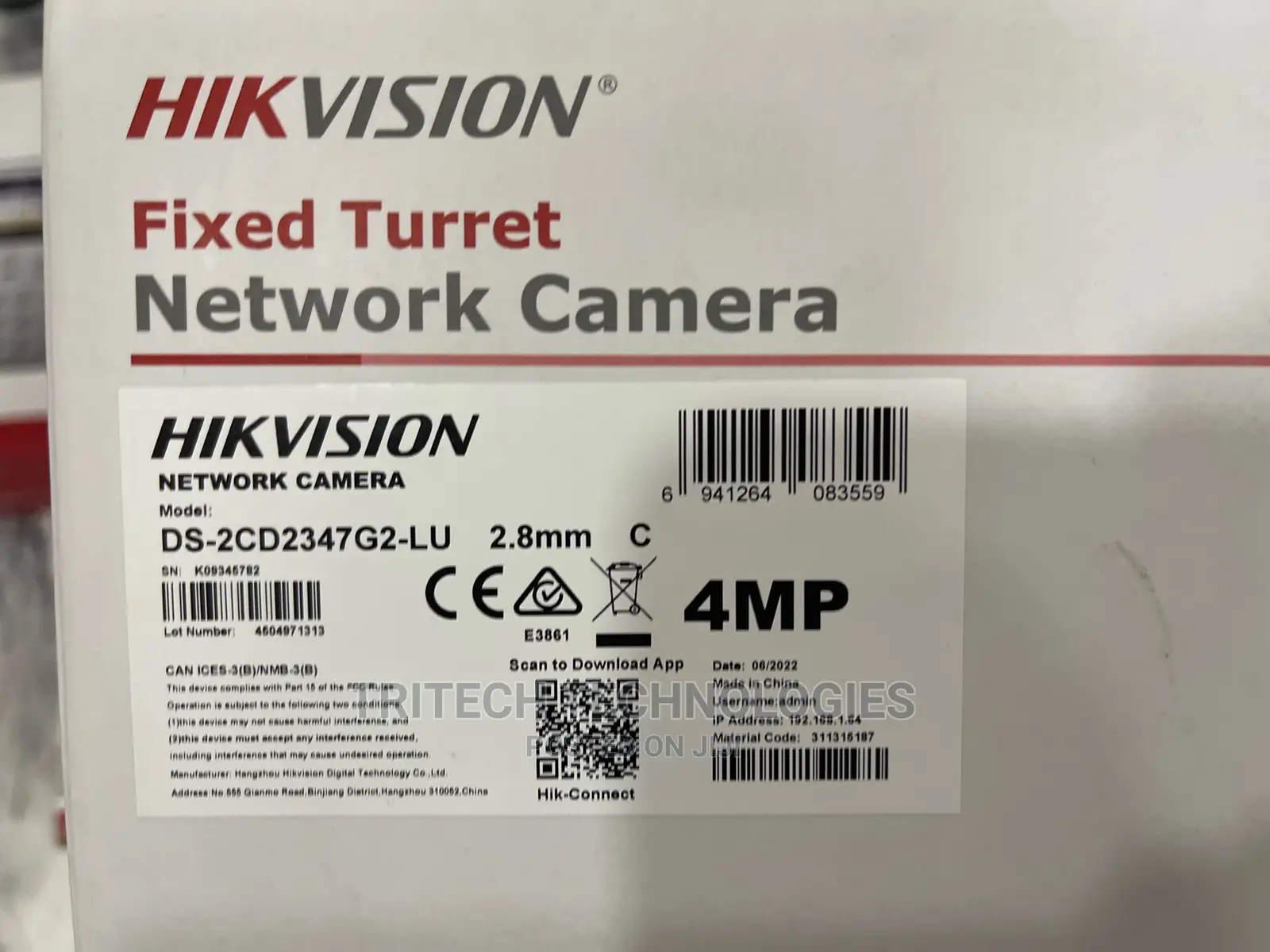 Hikvision Ds-2cd2347g2-L (U) 4mp Colorvu Network Camera