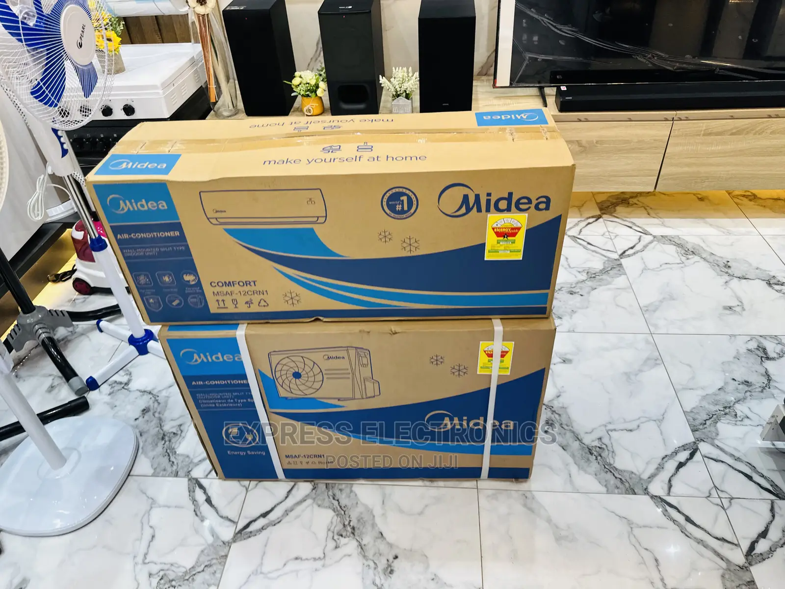 Authentic New White MSAF-12CRN1.Midea 1.5hp Split R410 Gas