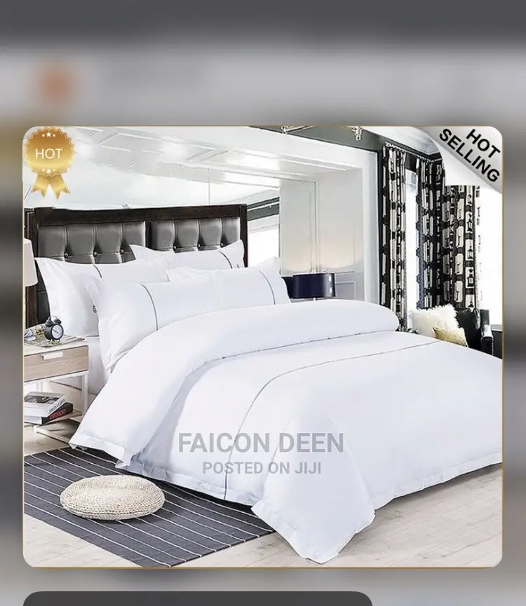 Pure White Bedsheets (100% Cotton)Also in Diff Colors