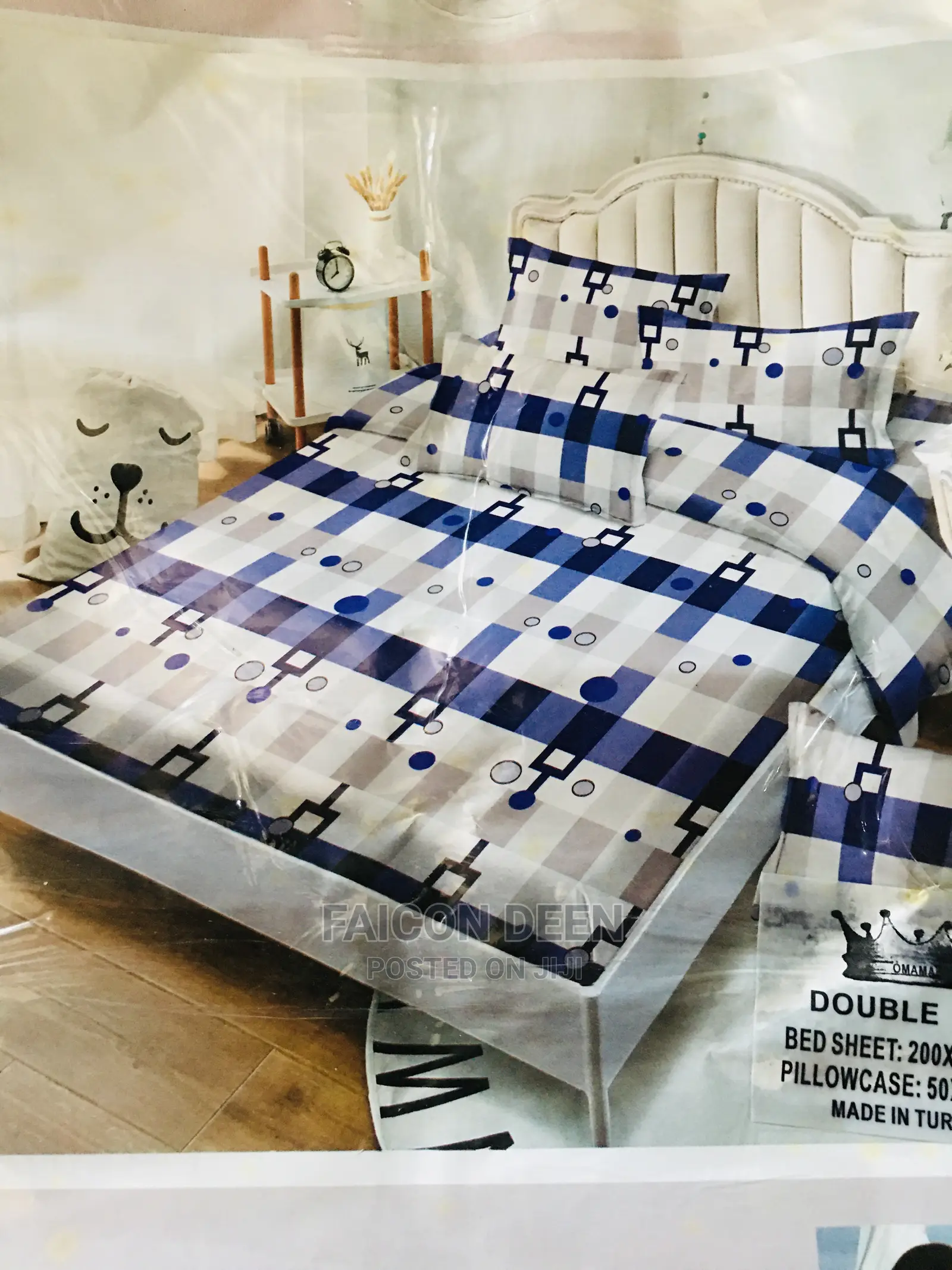 King/ Queen Double Cotton Bedsheets(In Diff Color