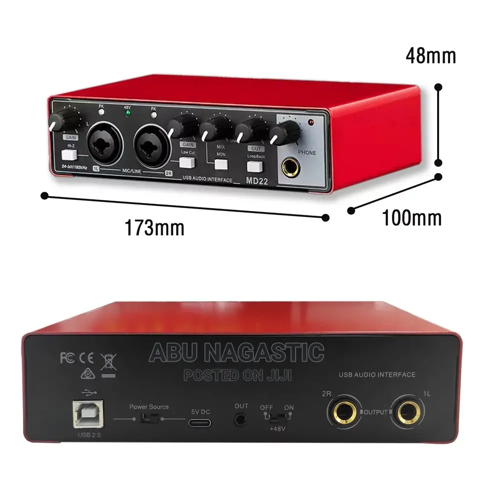 Brand New Studio Sound Card Recording