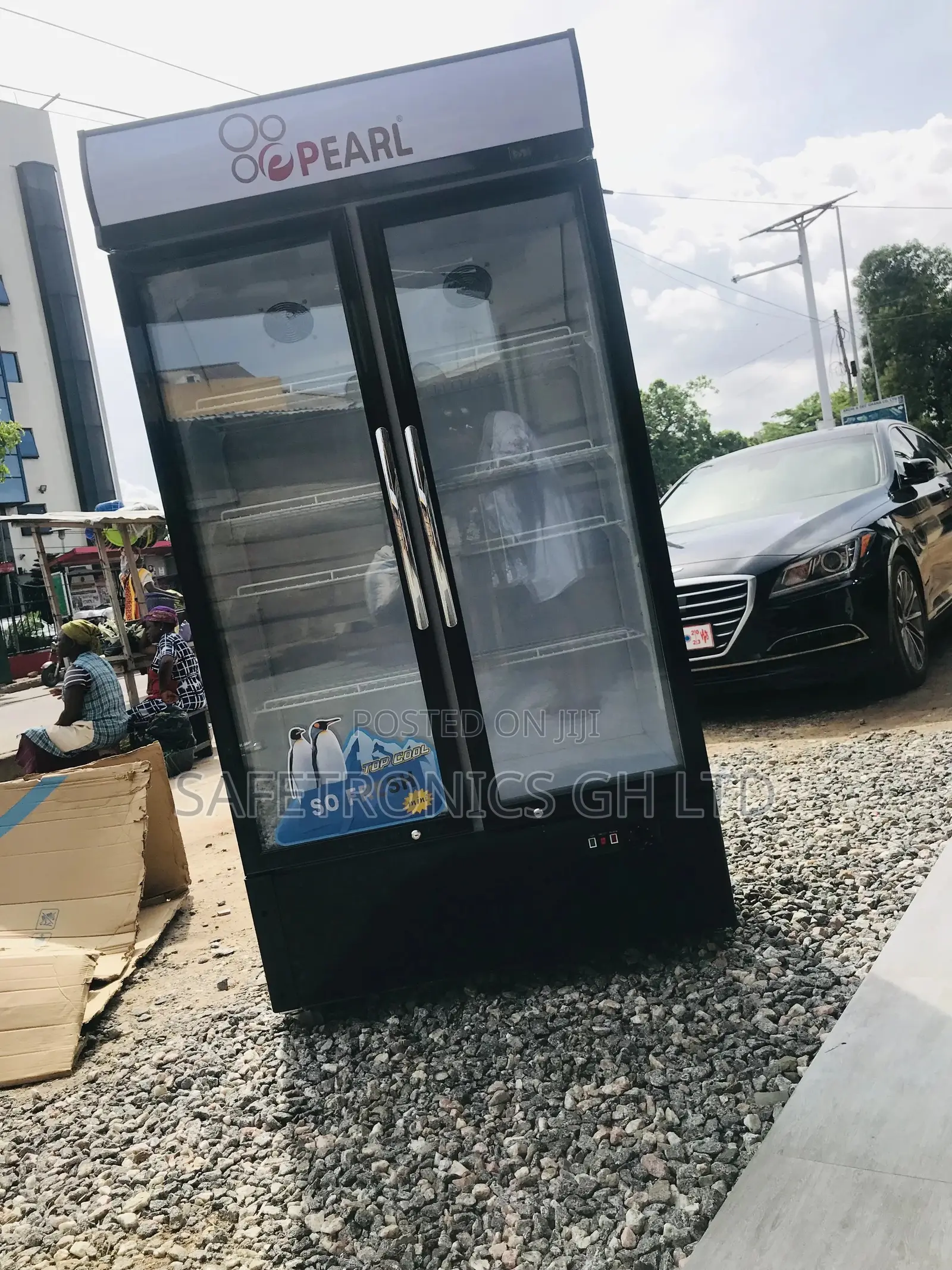 Fast Chilling PVC-74 ,568 Litres 2door Pearl Display Fridge