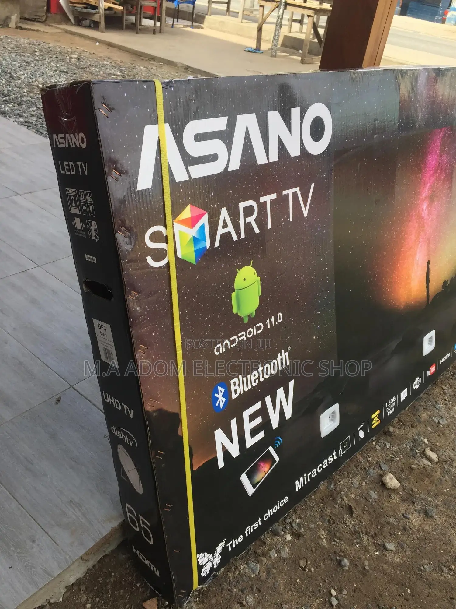 More Advanced Asano Tv- Android Smart – 65′′ Black