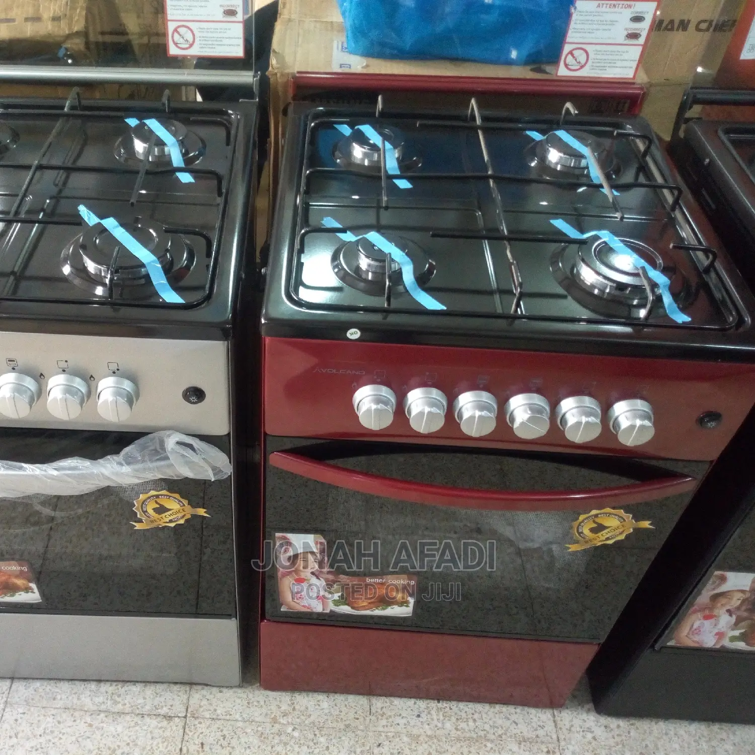 Volcano 50×50 4 Burners Cooker With Oven and Grill