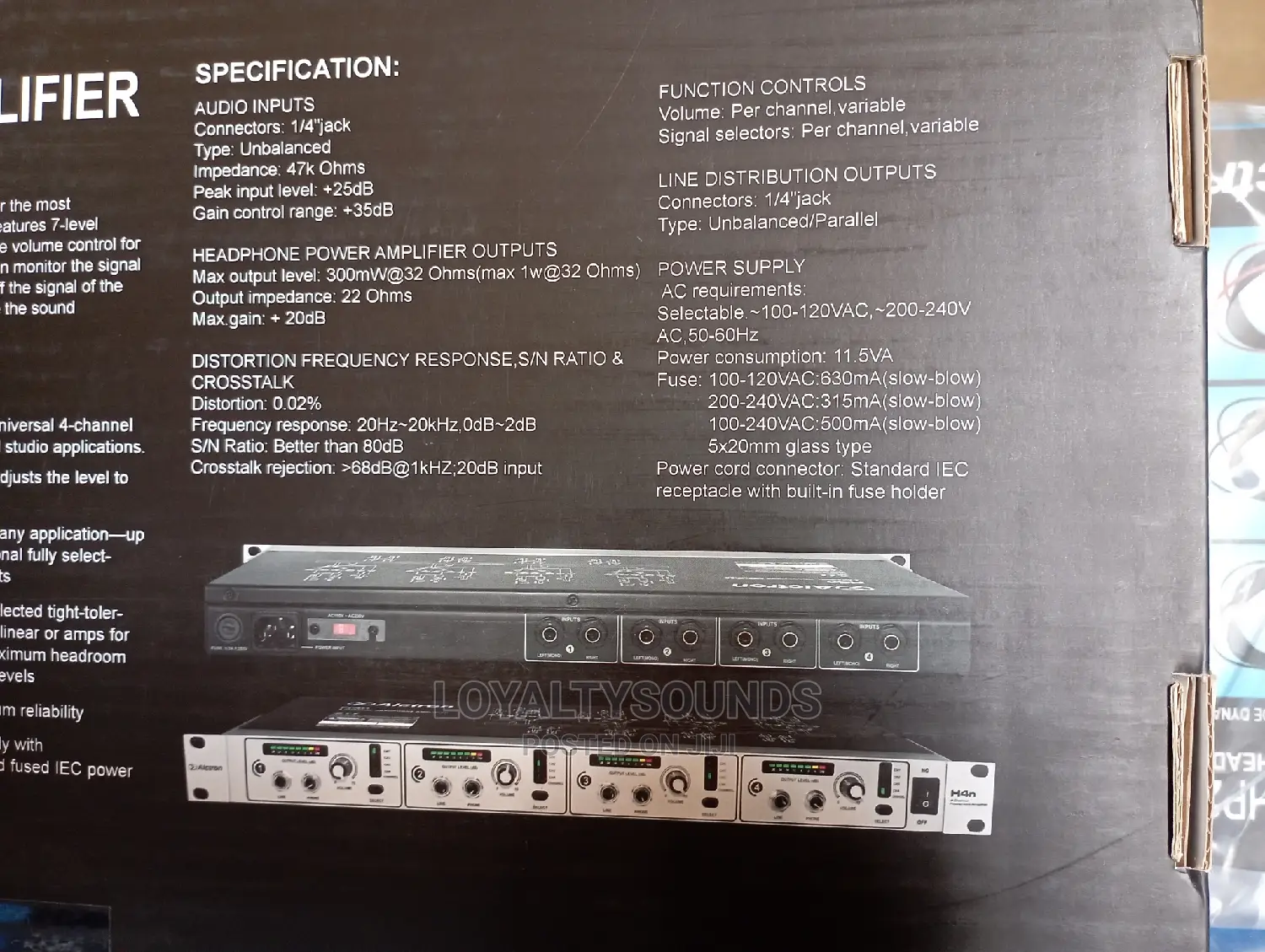 Alctron H4N 4 Channels Headphones Amplifier
