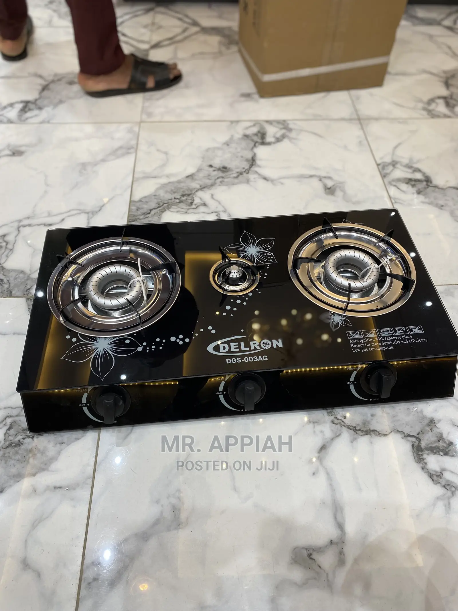 Extremely Fast Cooking Delron 3 Burner Auto Ignition Cooker