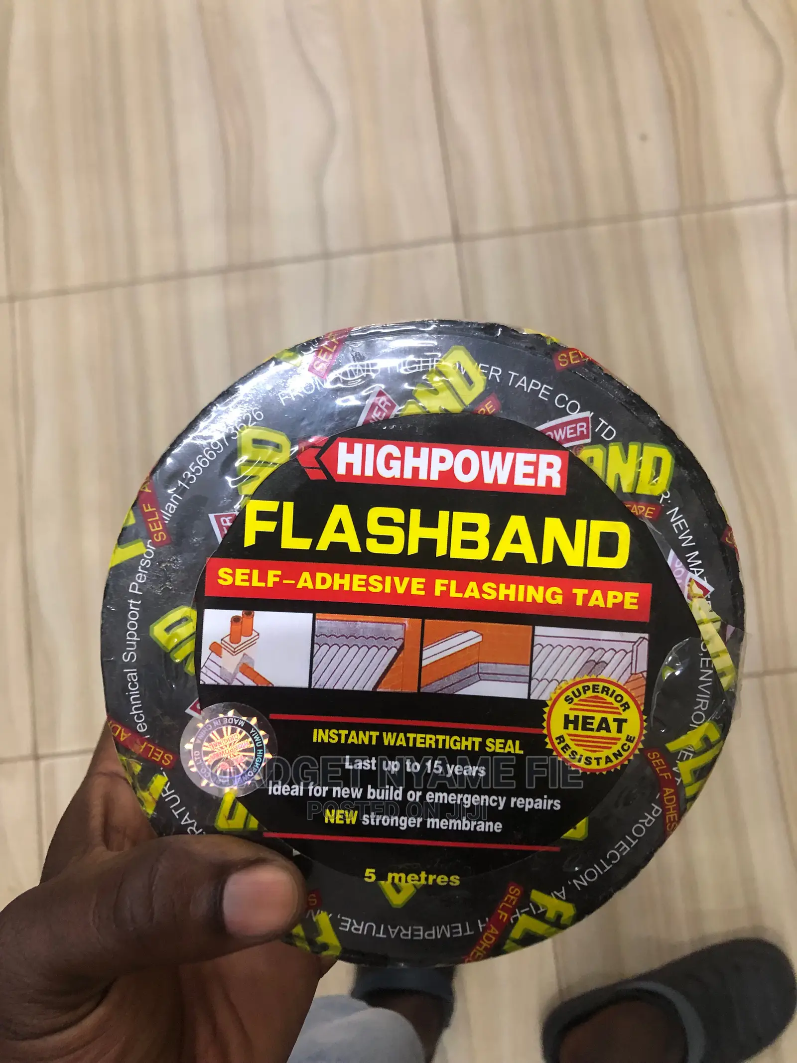 Self Adhesive Flashing Tape / Flashband (5 Meters)