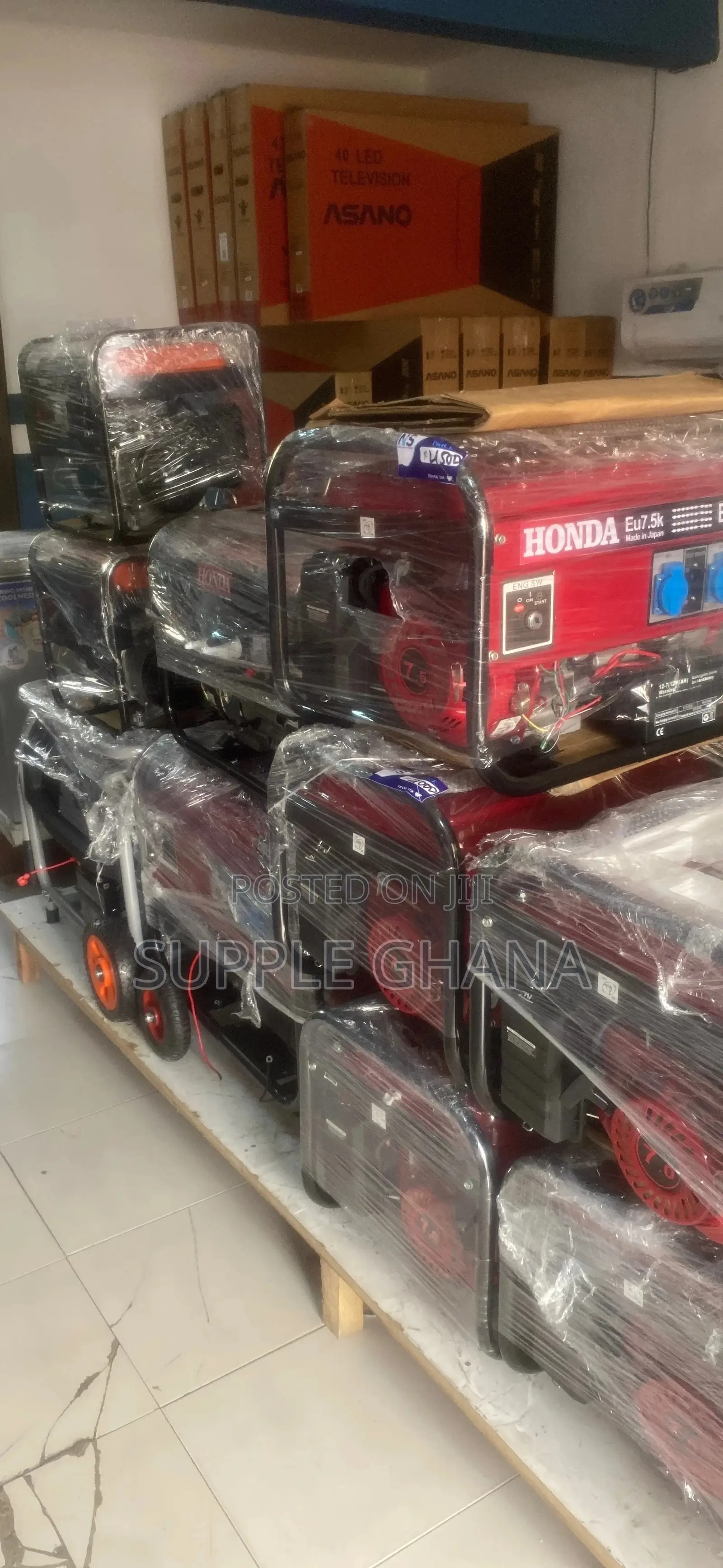 Key Start 7kva-8000wax Honda Generator Brand New