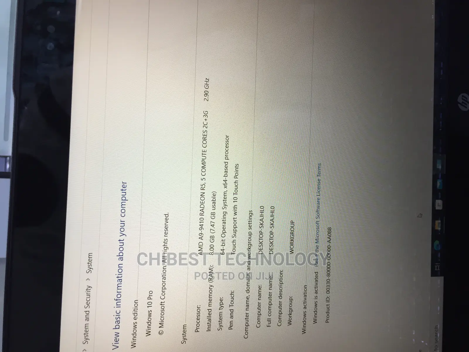 Laptop HP Envy X360 8GB AMD SSD 256GB