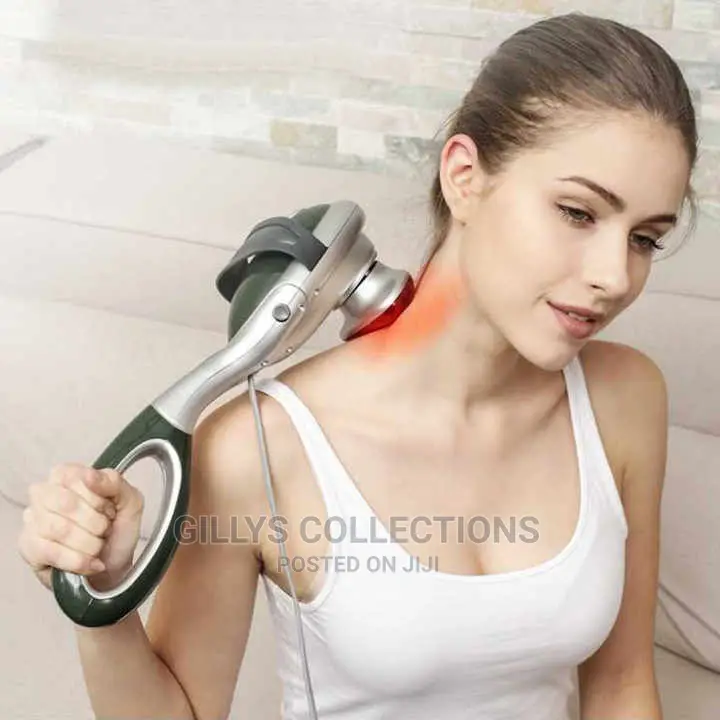 Multifunctional Handheld 3 Heads Vibration Heating Massage