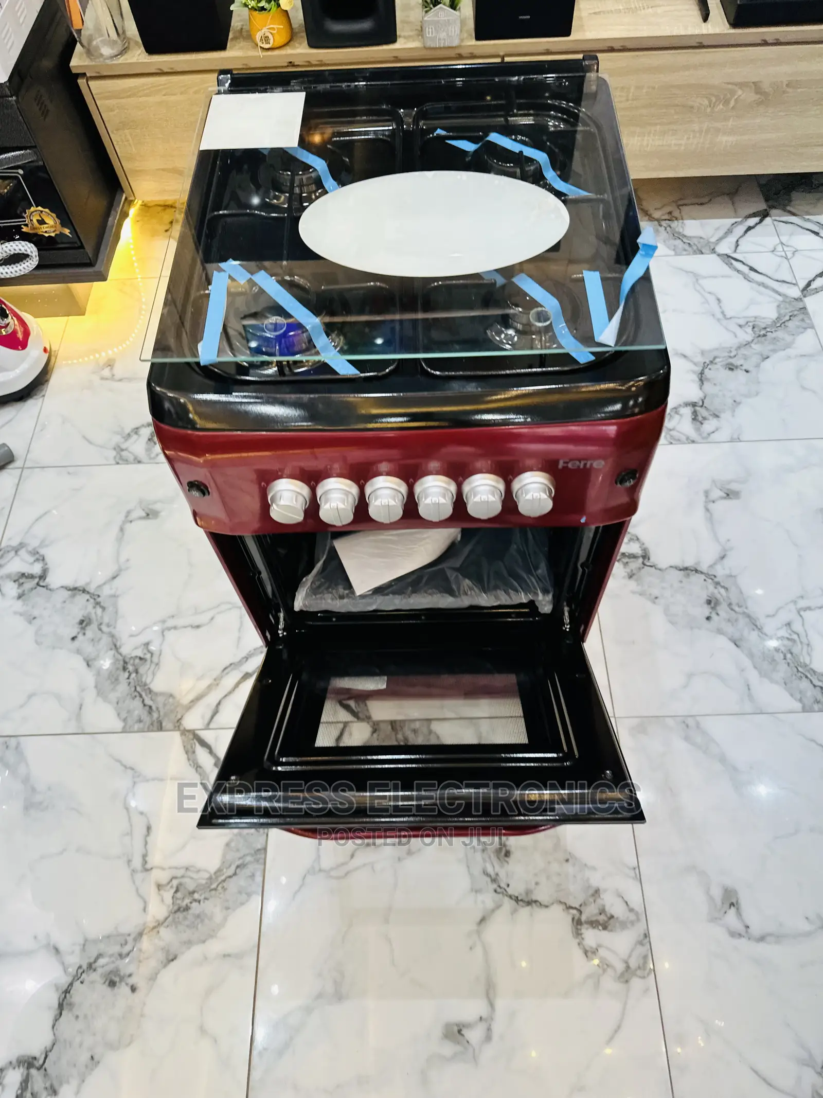 Ferre Gas Cooker Long Lasting Durability 4burner Oven