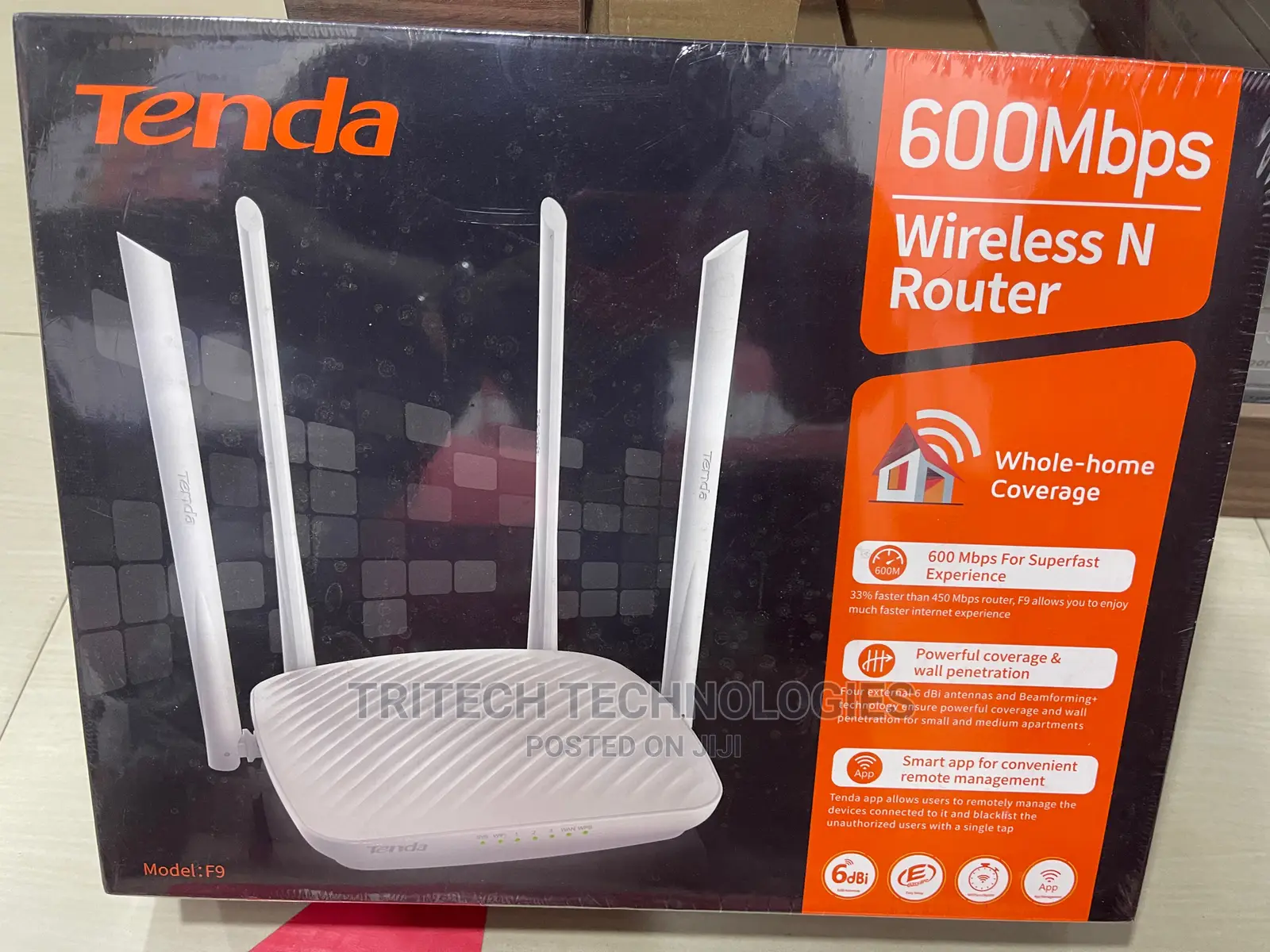 TENDA F9 600mbps High Speed Whole-Home Coverage Wifi Router
