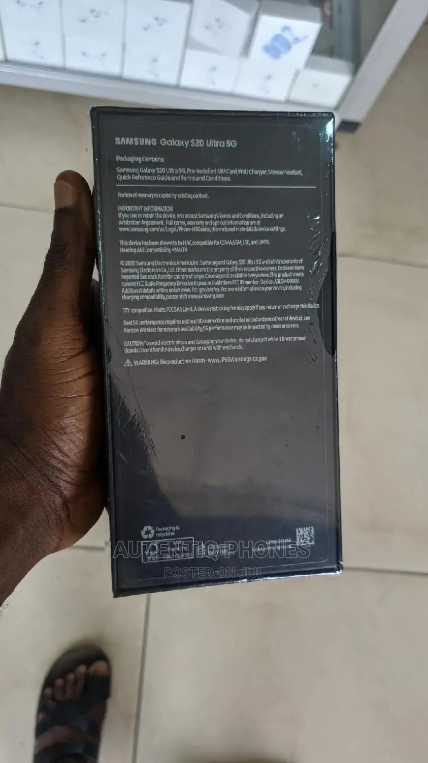New Samsung Galaxy S20 Ultra 5G 128 GB Black