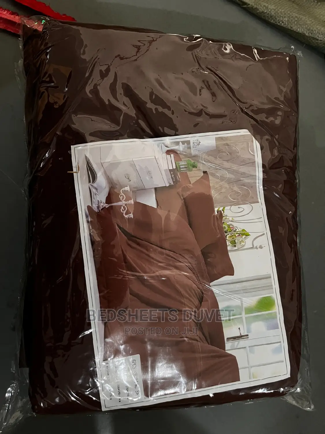 Coffee Brown Fitted Sheet Set