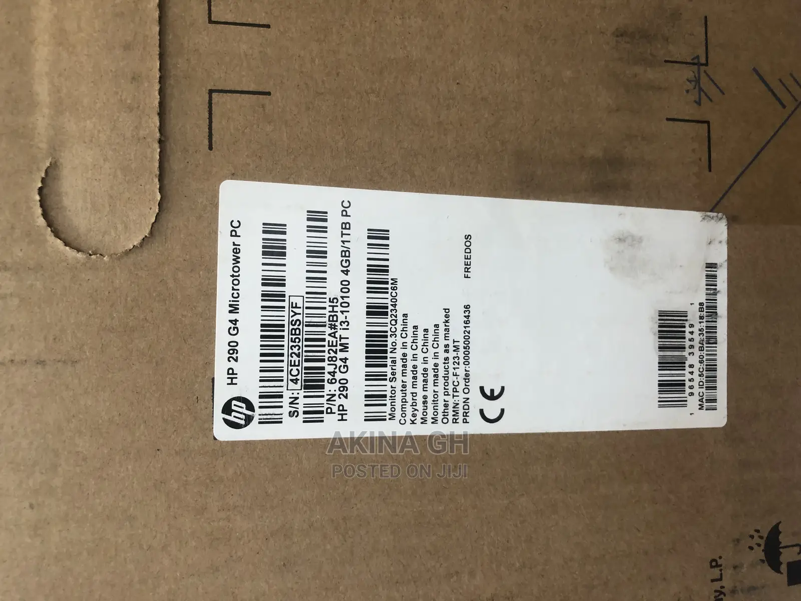 New Desktop Computer HP 290 G4 All-in-One 4GB Intel Core I3 HDD 1T