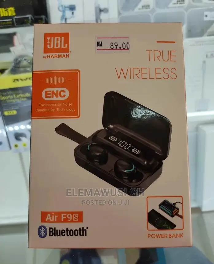 JBL Air F9s Wireless Earbuds + Power Bank