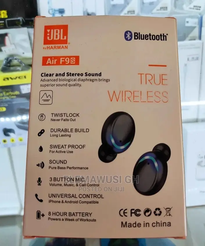 JBL Air F9s Wireless Earbuds + Power Bank