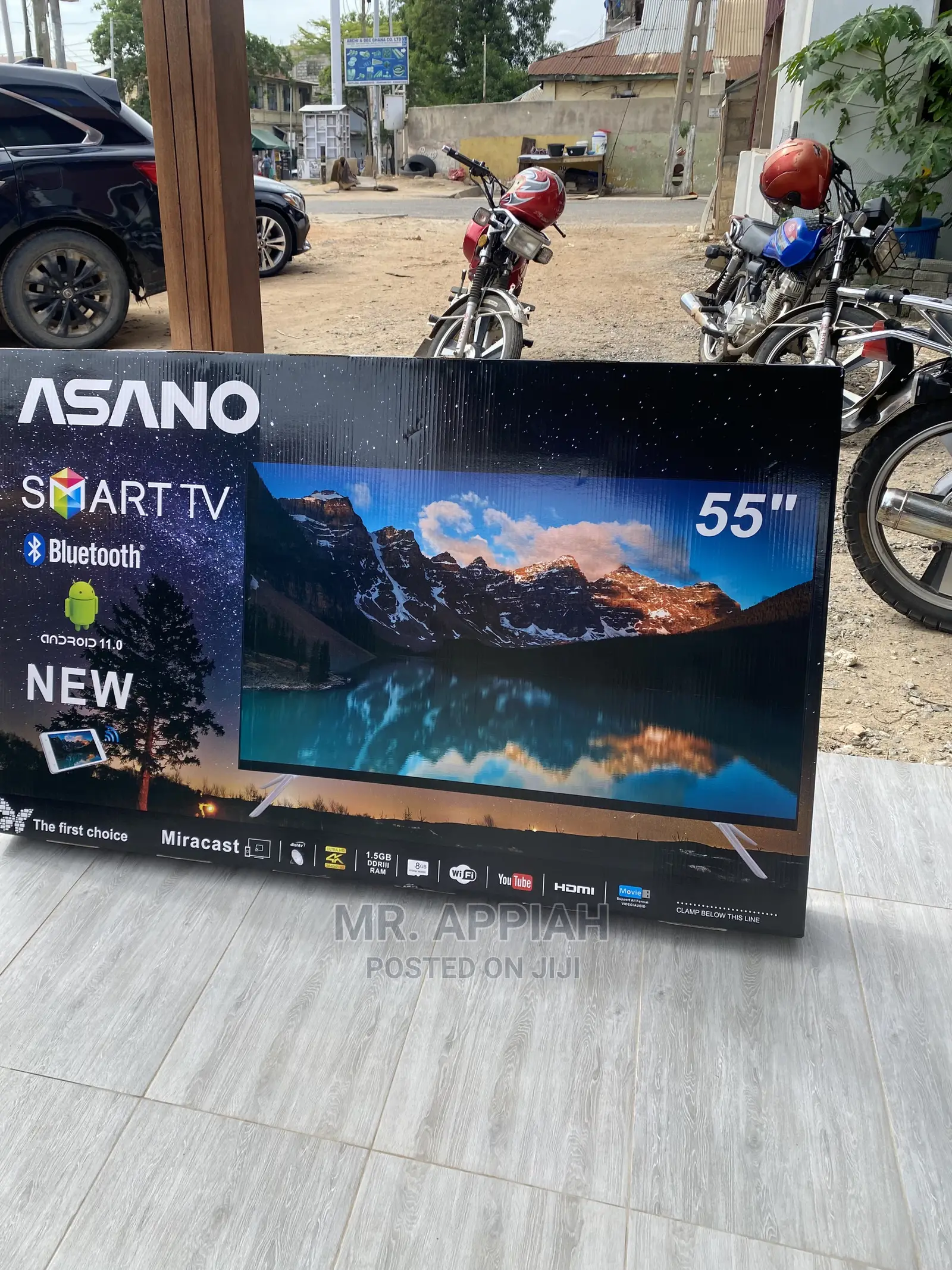 Quality Yet Affordable Asano 55” UHD Smart Tv +Bluetooth.