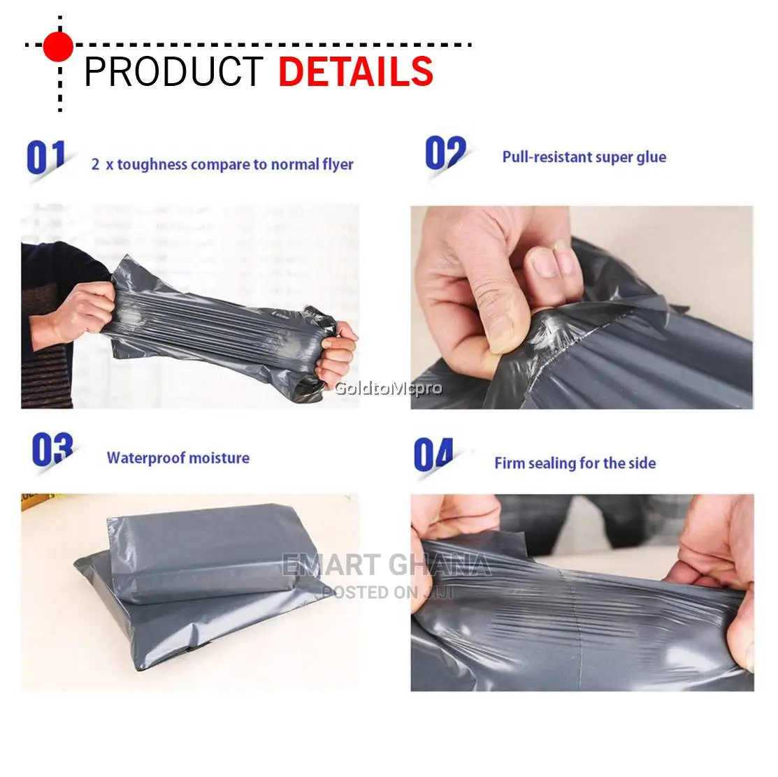 100pcs Packaging Courier / Parcel Plastic Bag