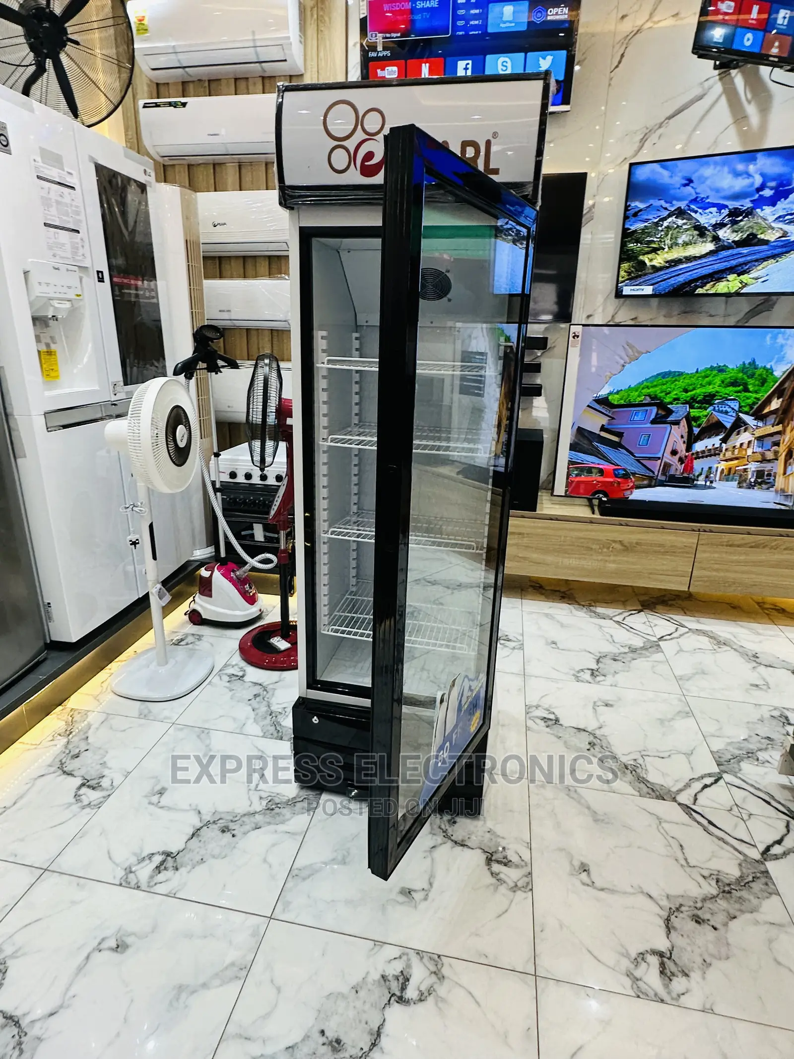 PVC-46 318L Display Fridge Pearl