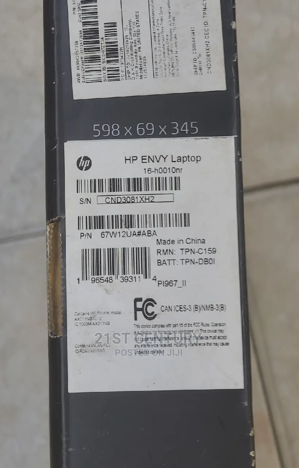 New Laptop HP 16GB Intel Core I7 SSD 512GB