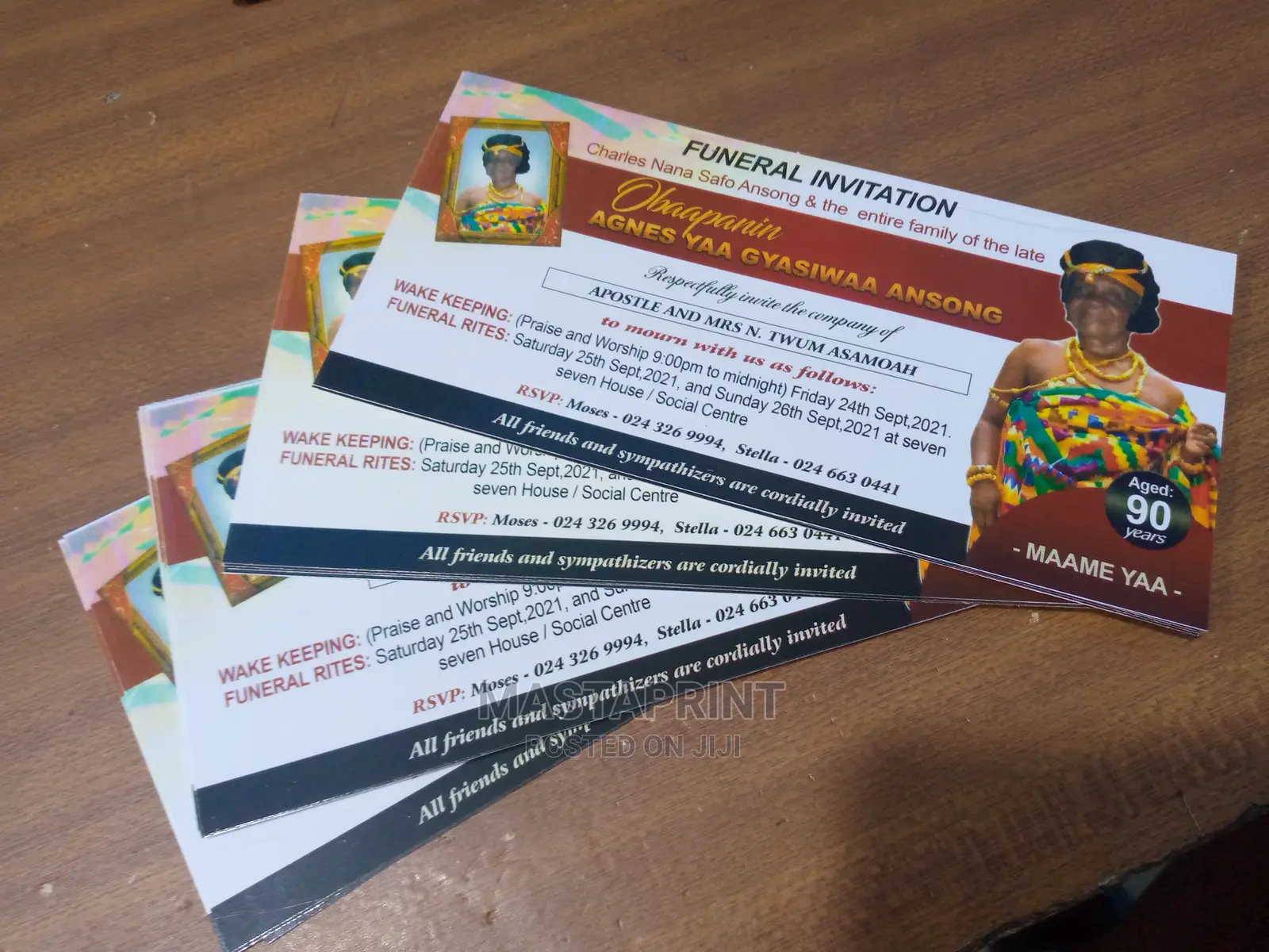 Funeral Brochure (A5 and A4 Size, Moq =100pcs)