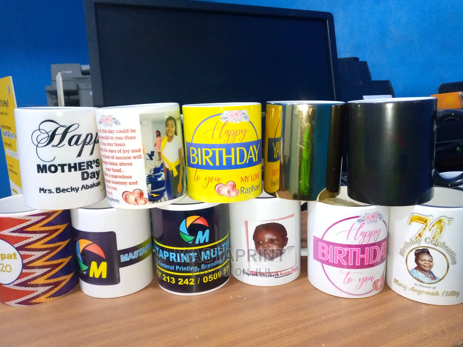 White Mug Printing ( Minimum= 100pcs)