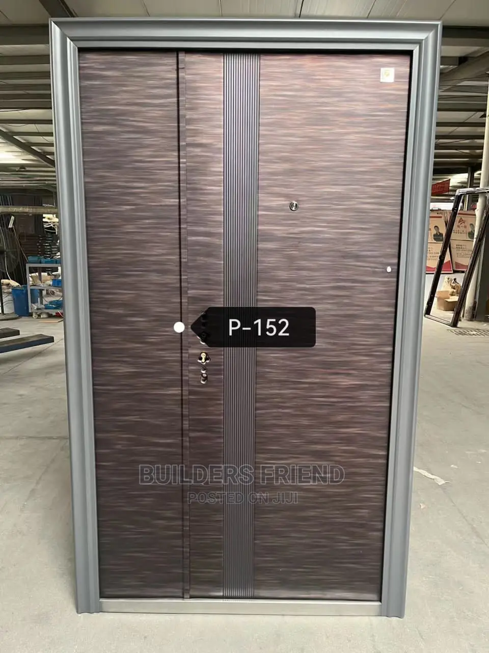 Standard Turkish Anti Rust One Half Security Door Complete