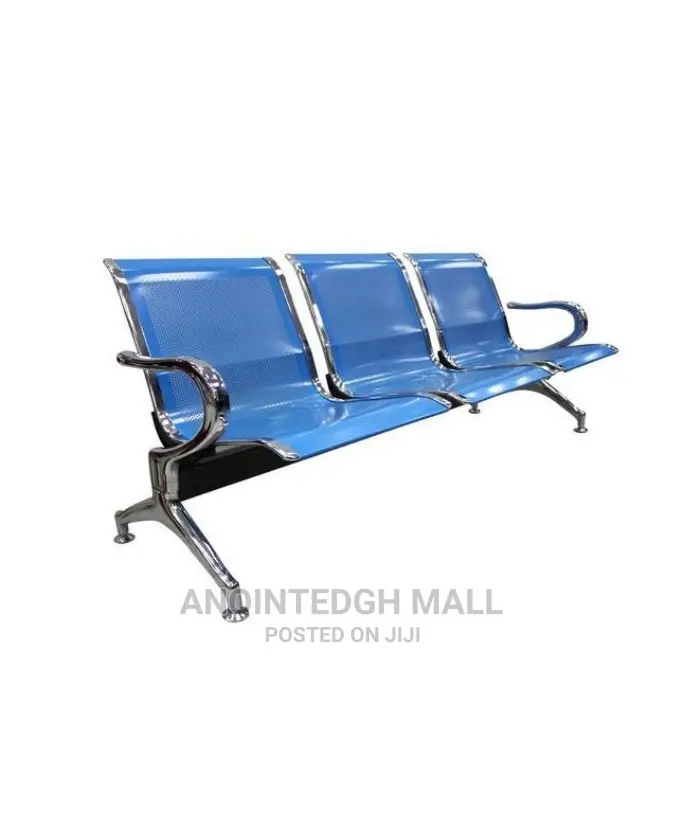 3 Seater Waiting Chair - Blue