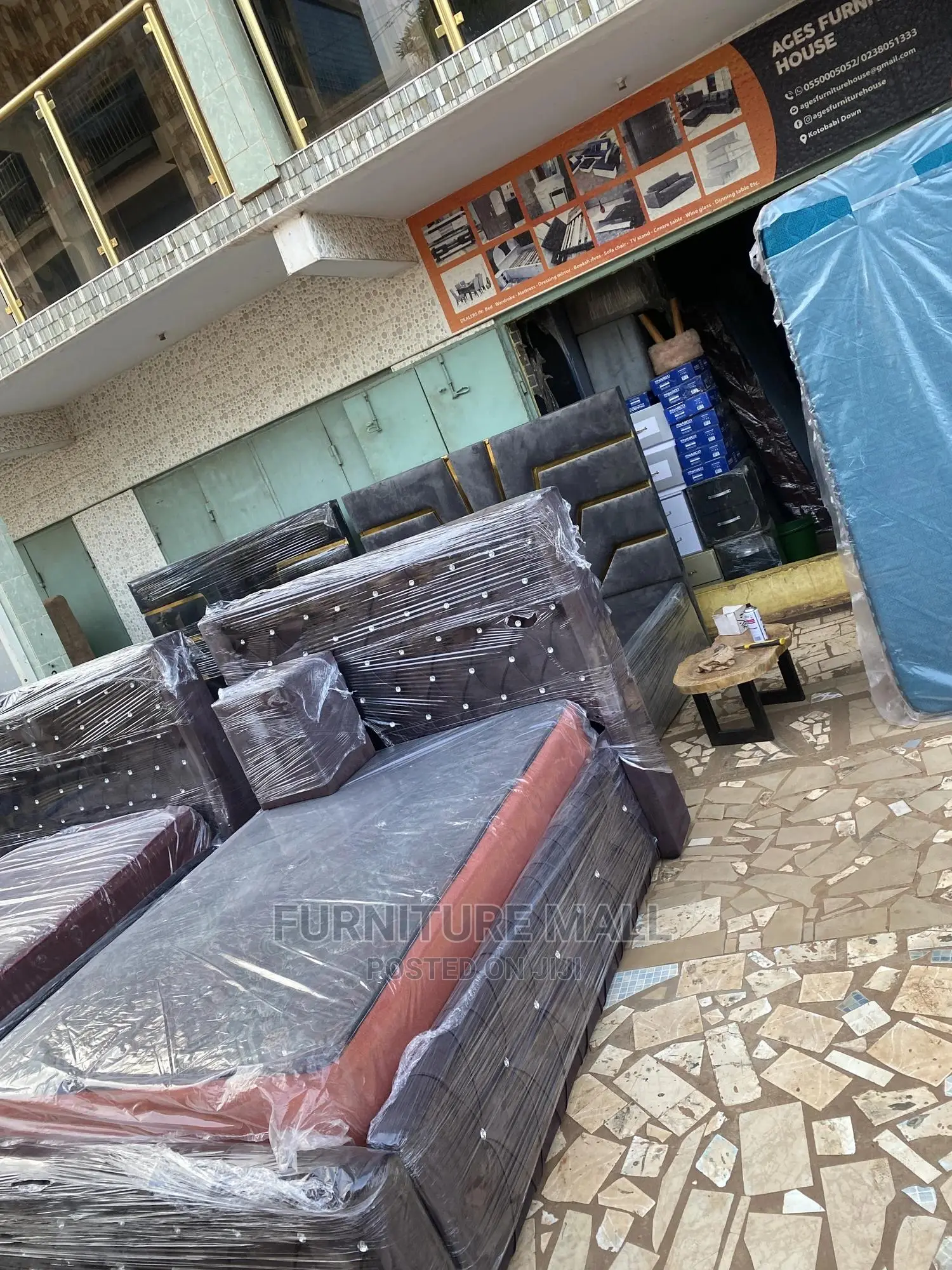 Elegant Double Bed With Mattress . Free Delivery