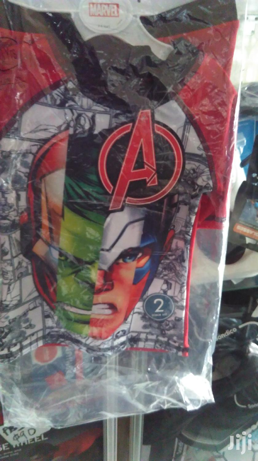 Avengers Swimming Pool Suit Kids Boys Top Shorts